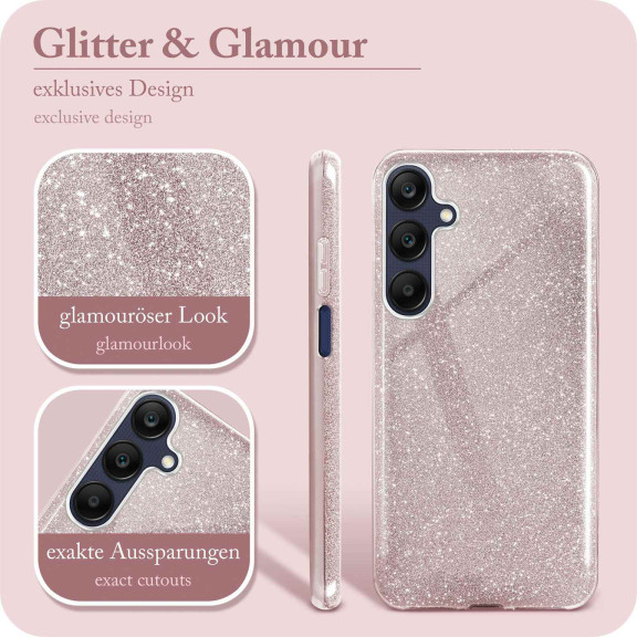 ONEFLOW Glitter Case Samsung Galaxy A25 5G mit Glitzer Look – Weiteres Produktbild 2
