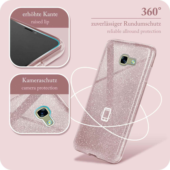 ONEFLOW Glitter Case Samsung Galaxy A3 (2017) mit Glitzer Look – Weiteres Produktbild 5