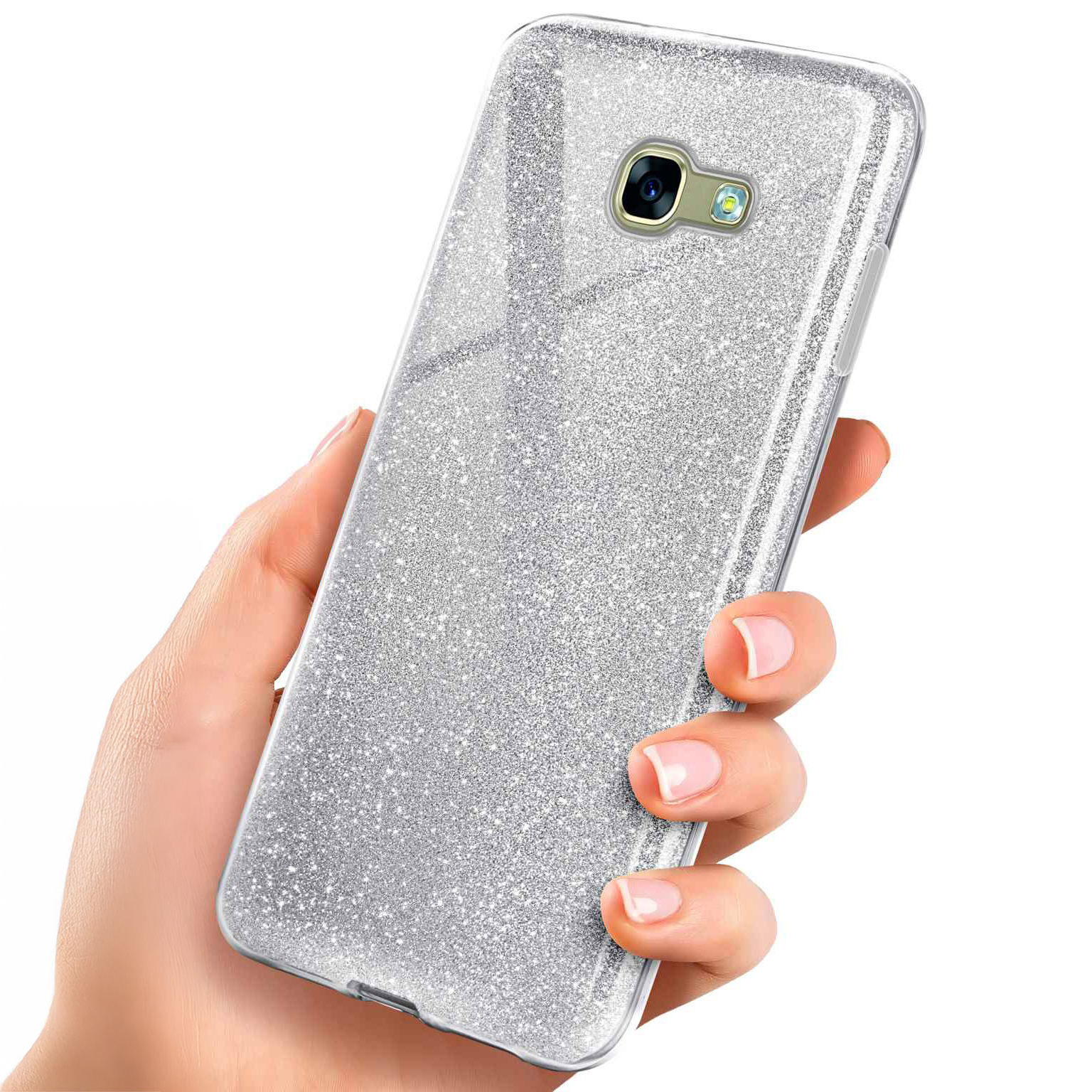 ONEFLOW Glitter Case Samsung Galaxy A3 (2017) mit Glitzer Look – Weiteres Produktbild 1
