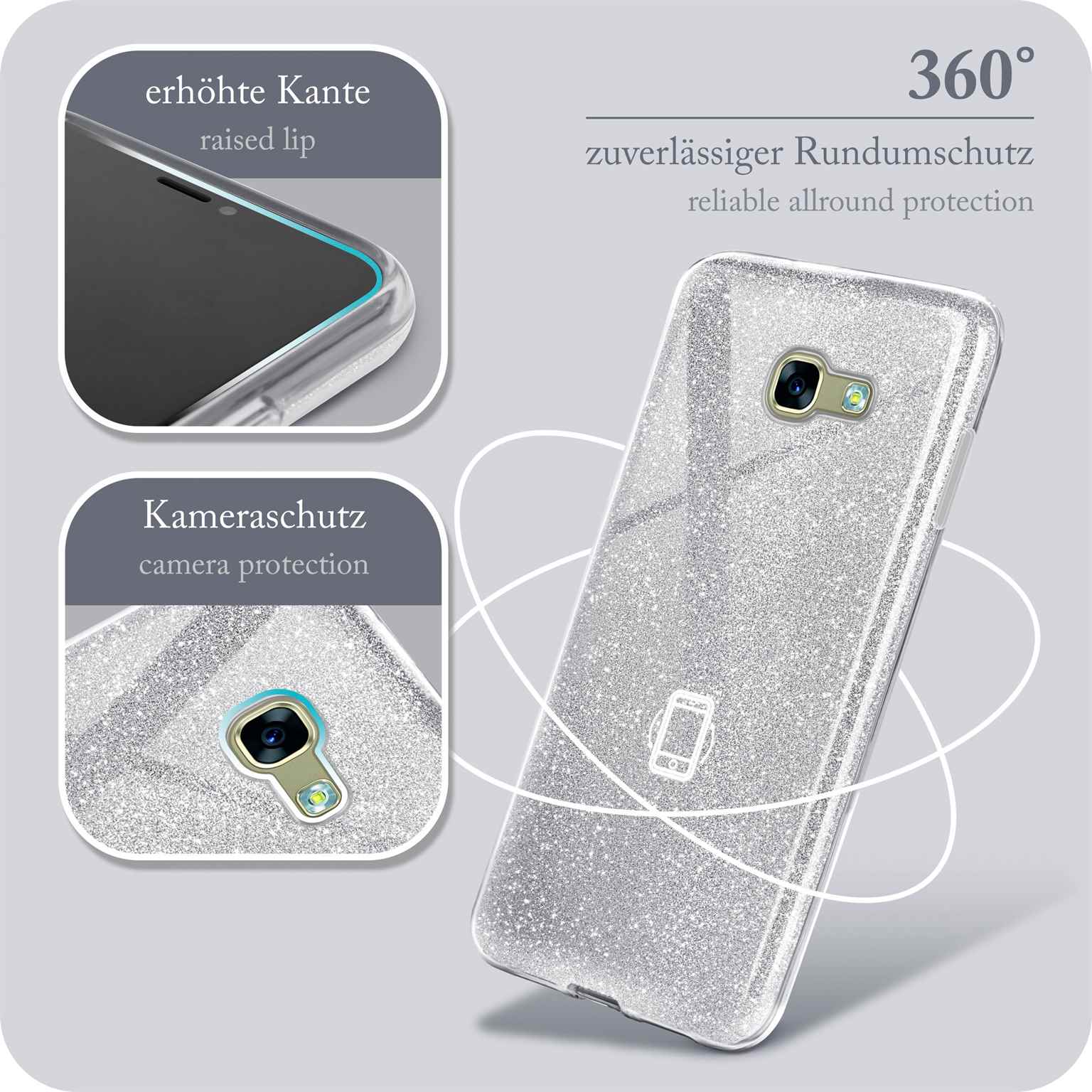ONEFLOW Glitter Case Samsung Galaxy A3 (2017) mit Glitzer Look – Weiteres Produktbild 5