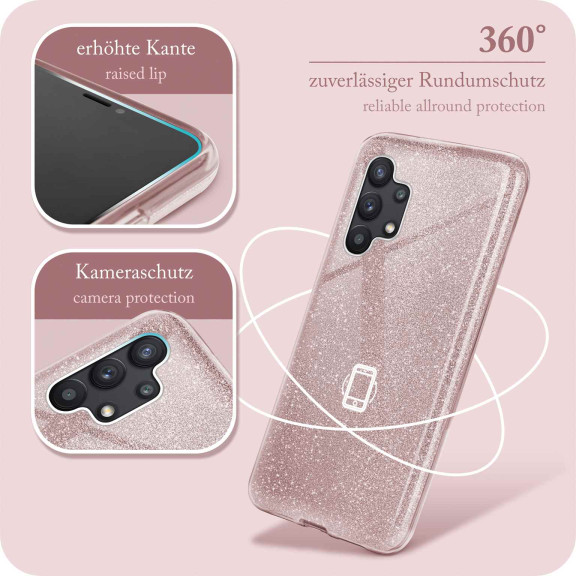 ONEFLOW Glitter Case Samsung Galaxy A32 5G mit Glitzer Look – Weiteres Produktbild 5