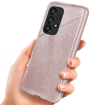 ONEFLOW Glitter Case Samsung Galaxy A33 5G mit Glitzer Look – Gloss - Rosé