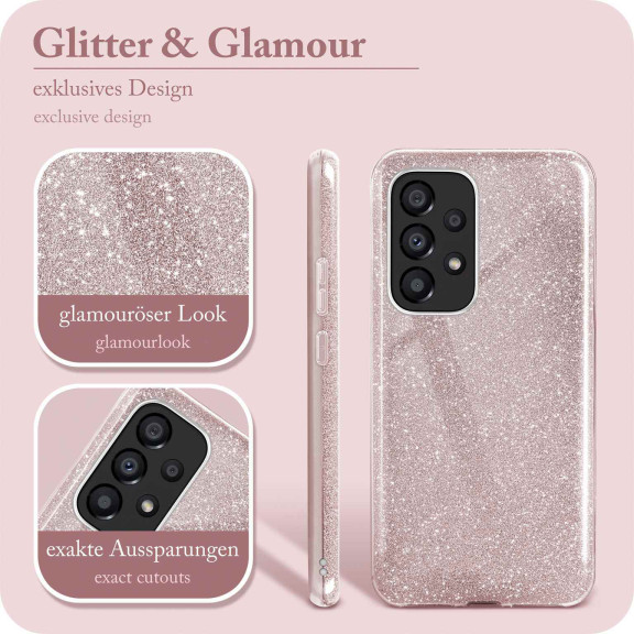 ONEFLOW Glitter Case Samsung Galaxy A33 5G mit Glitzer Look – Weiteres Produktbild 2