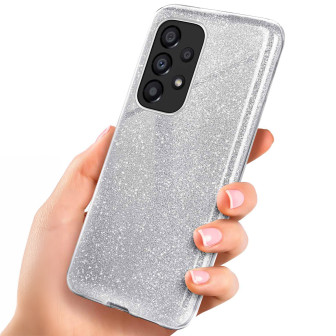 ONEFLOW ONEFLOW Glitter Case Samsung Galaxy A33 5G mit Glitzer Look – Sparkle - Silver