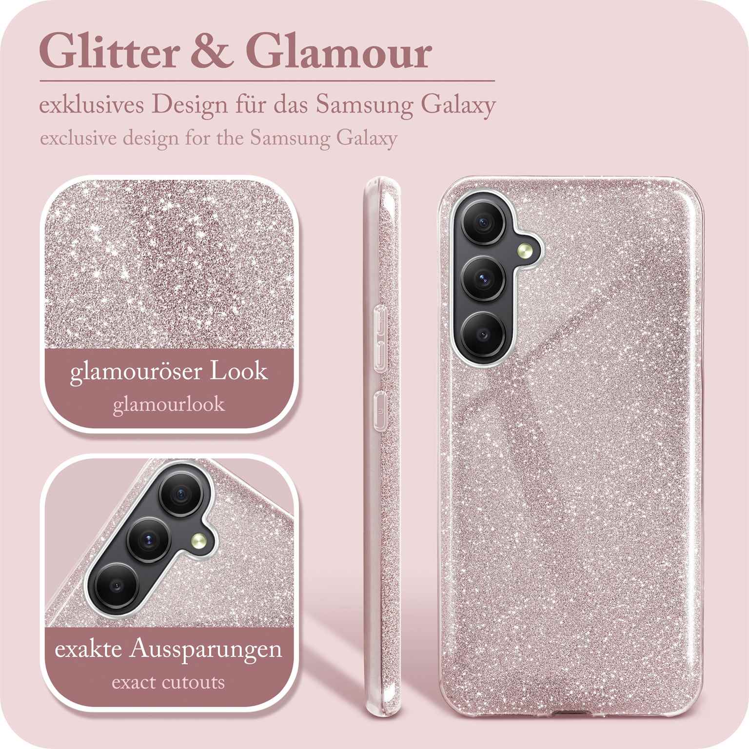 ONEFLOW Glitter Case Samsung Galaxy A34 5G mit Glitzer Look – Weiteres Produktbild 2