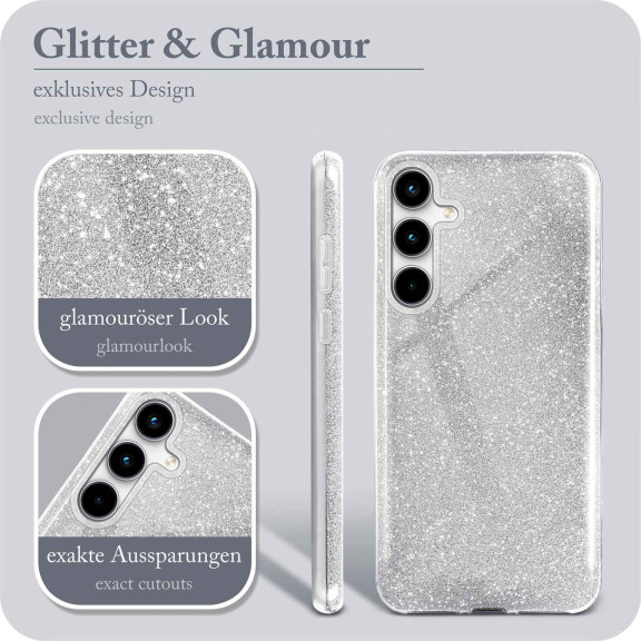 ONEFLOW Glitter Case Samsung Galaxy A35 5G mit Glitzer Look – Weiteres Produktbild 2