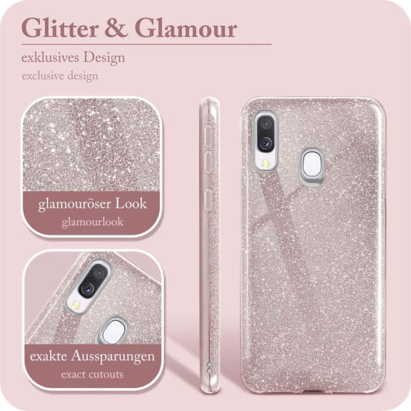 ONEFLOW Glitter Case Samsung Galaxy A40 mit Glitzer Look – Weiteres Produktbild 2 ONEFLOW Glitter Case Samsung Galaxy A40 mit Glitzer Look – Weiteres Produktbild 2