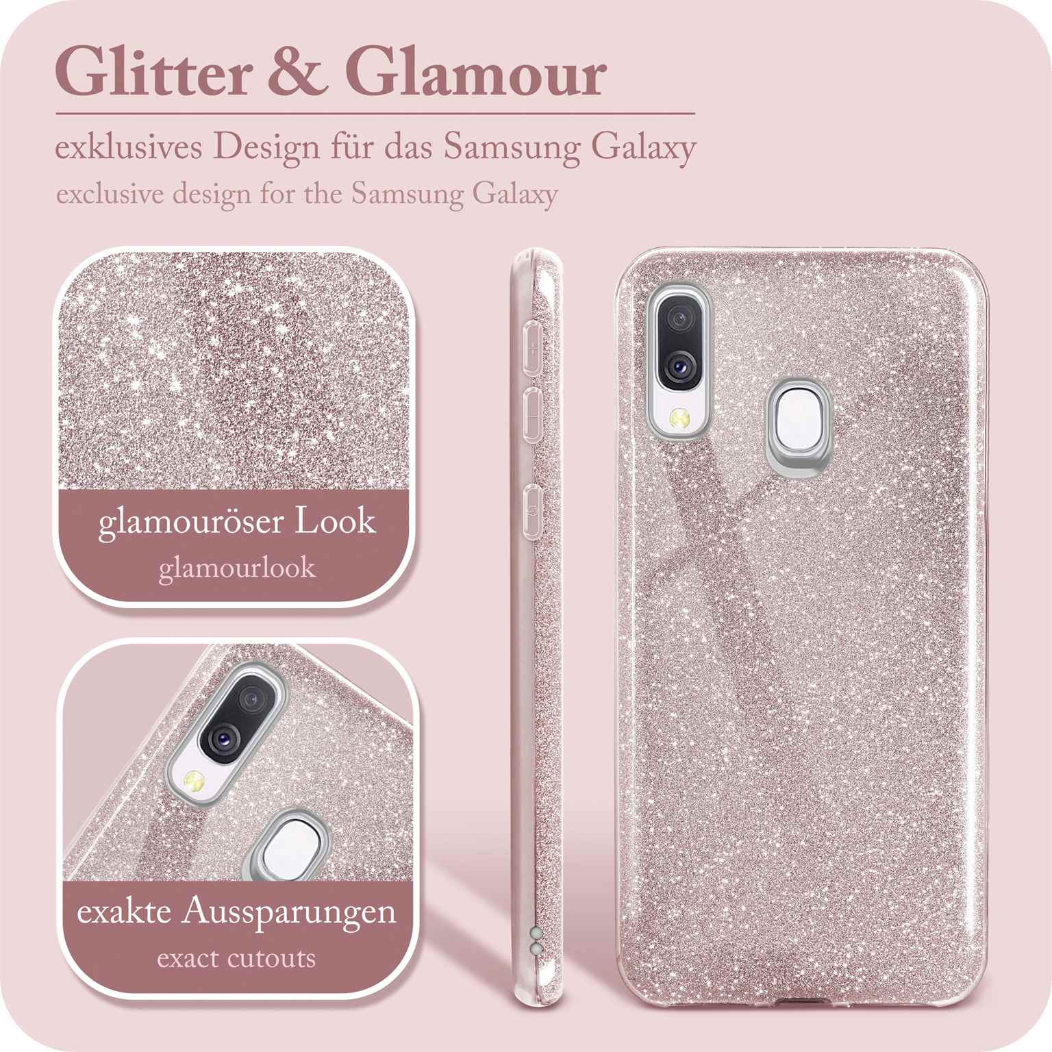 ONEFLOW Glitter Case Samsung Galaxy A40 mit Glitzer Look – Weiteres Produktbild 2
