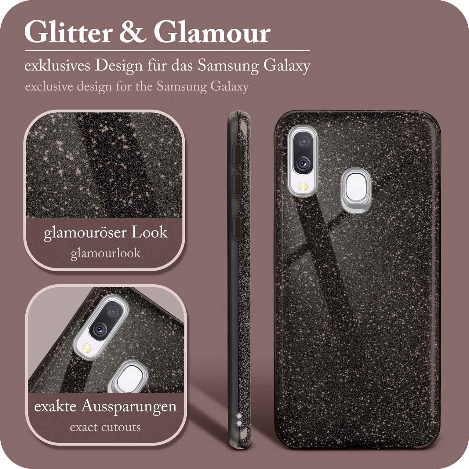 ONEFLOW Glitter Case Samsung Galaxy A40 mit Glitzer Look – Weiteres Produktbild 2 ONEFLOW Glitter Case Samsung Galaxy A40 mit Glitzer Look – Weiteres Produktbild 2