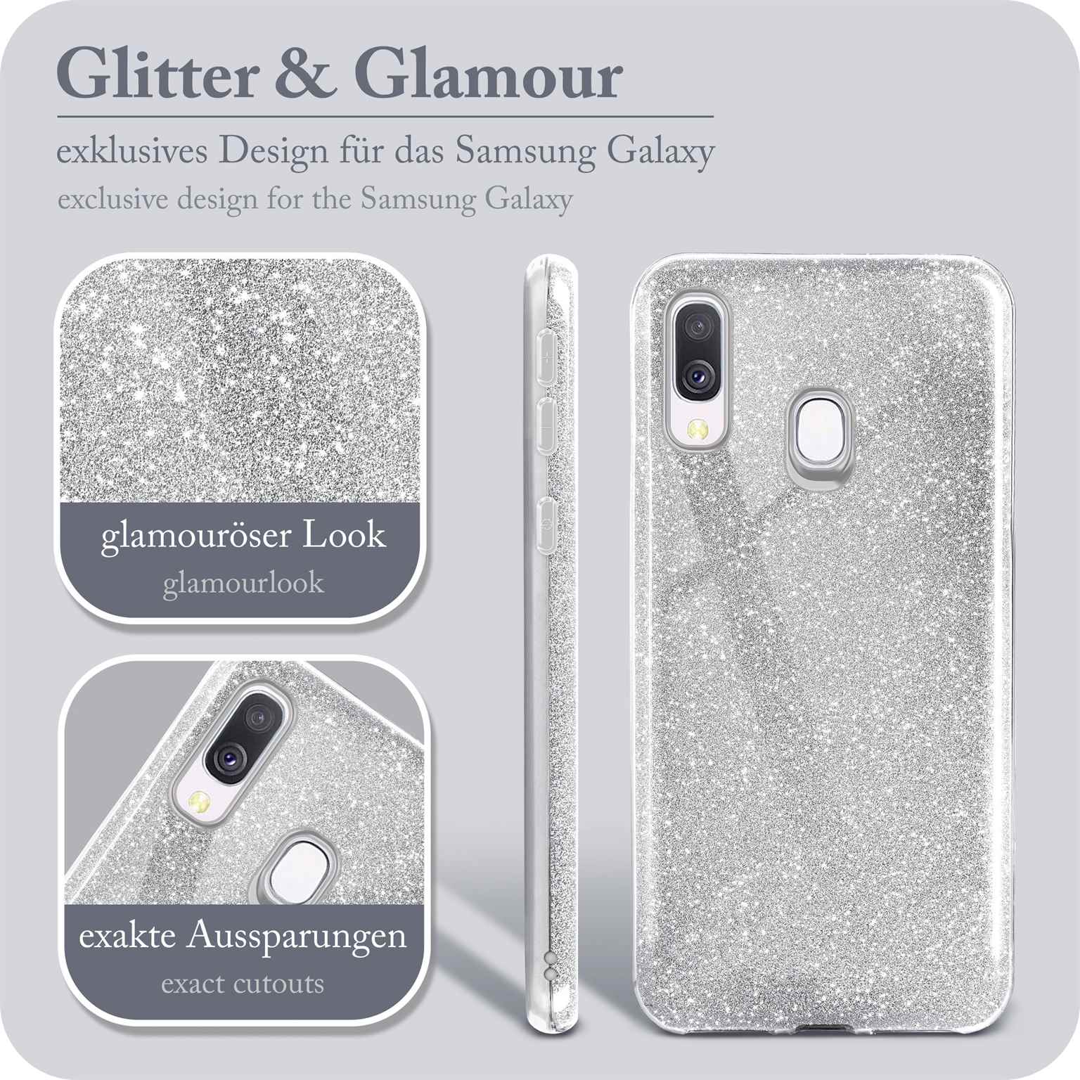 ONEFLOW Glitter Case Samsung Galaxy A40 mit Glitzer Look – Weiteres Produktbild 2