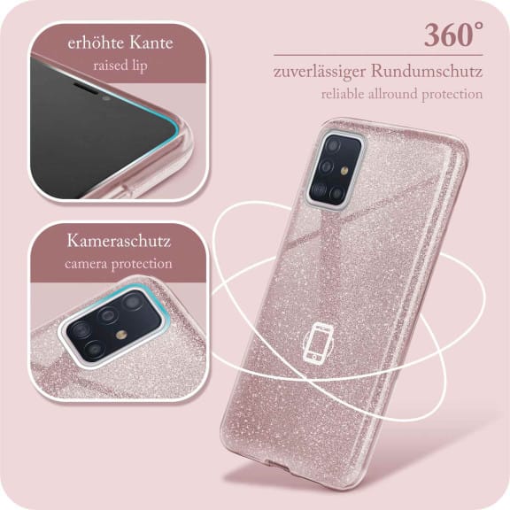 ONEFLOW Glitter Case Samsung Galaxy A51 mit Glitzer Look – Weiteres Produktbild 5 ONEFLOW Glitter Case Samsung Galaxy A51 mit Glitzer Look – Weiteres Produktbild 5
