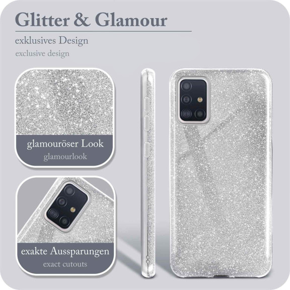 ONEFLOW Glitter Case Samsung Galaxy A51 mit Glitzer Look – Weiteres Produktbild 2 ONEFLOW Glitter Case Samsung Galaxy A51 mit Glitzer Look – Weiteres Produktbild 2