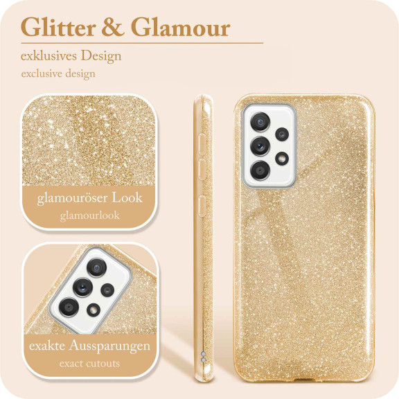 ONEFLOW Glitter Case Samsung Galaxy A52 mit Glitzer Look – Weiteres Produktbild 2