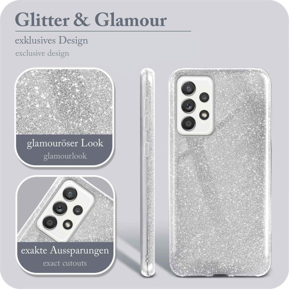 ONEFLOW Glitter Case Samsung Galaxy A52 mit Glitzer Look – Weiteres Produktbild 2