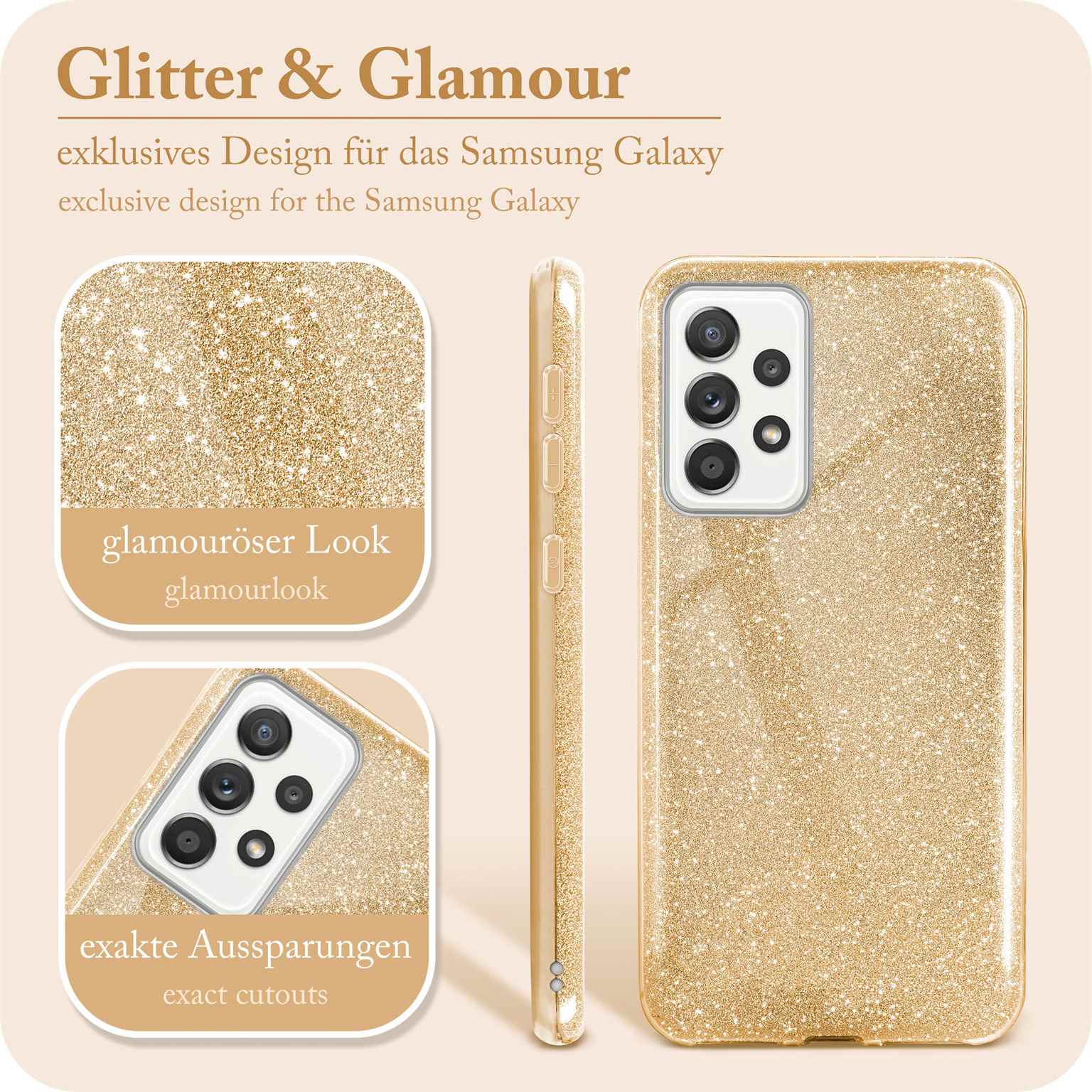 ONEFLOW Glitter Case Samsung Galaxy A52s 5G mit Glitzer Look – Weiteres Produktbild 1