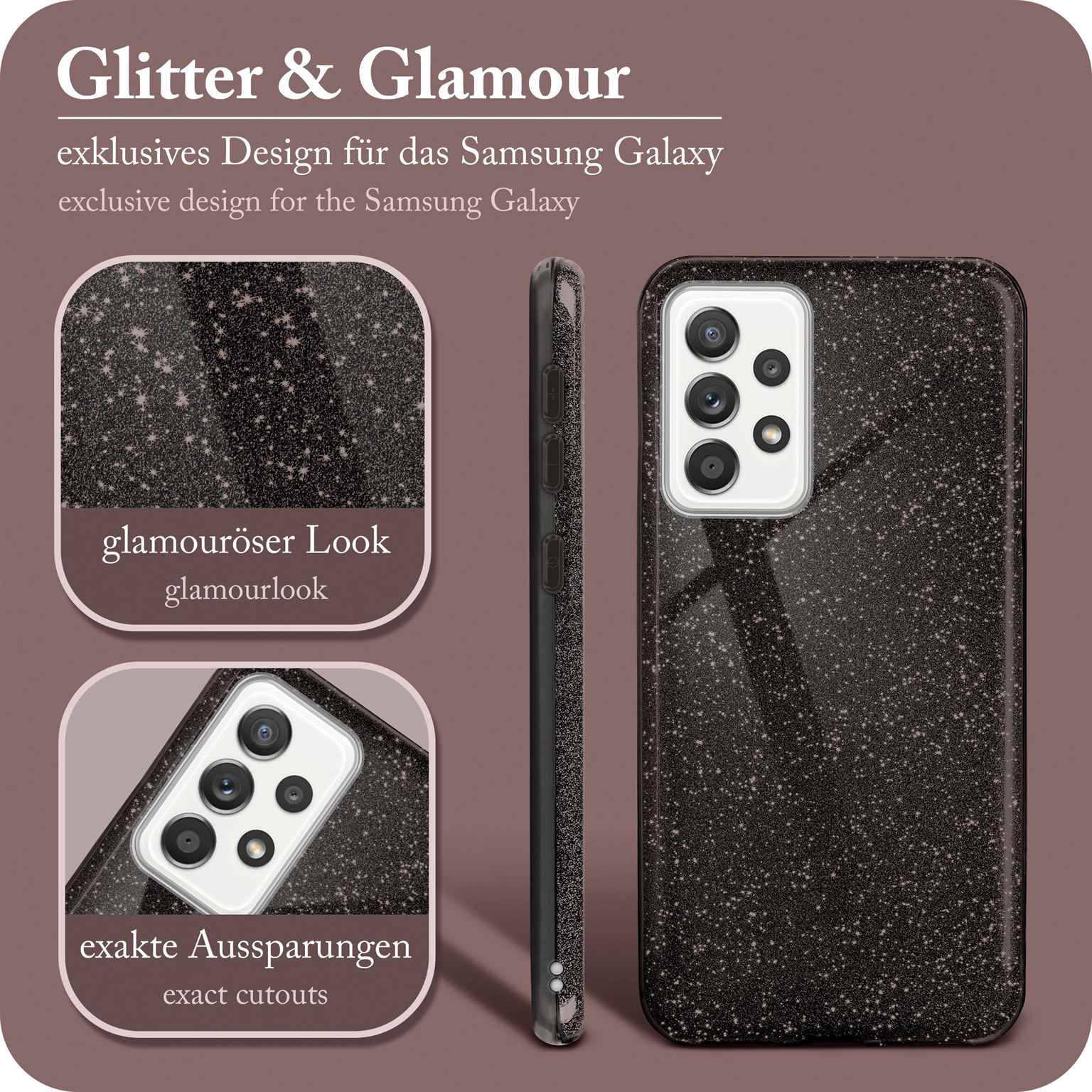 ONEFLOW Glitter Case Samsung Galaxy A52s 5G mit Glitzer Look – Weiteres Produktbild 1