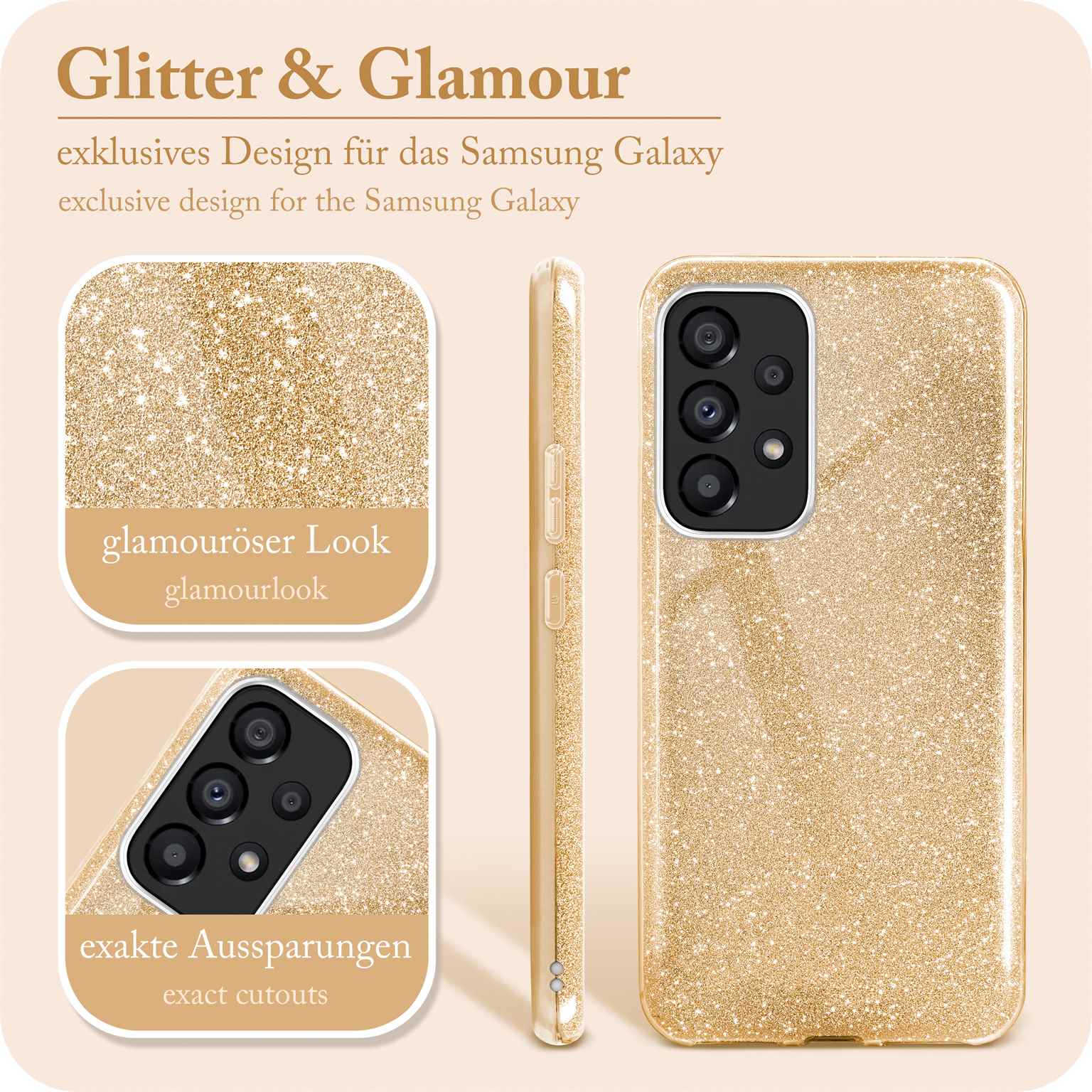 ONEFLOW Glitter Case Samsung Galaxy A53 5G mit Glitzer Look – Weiteres Produktbild 2