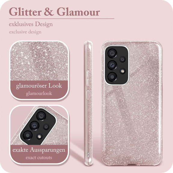 ONEFLOW Glitter Case Samsung Galaxy A53 5G mit Glitzer Look – Weiteres Produktbild 2