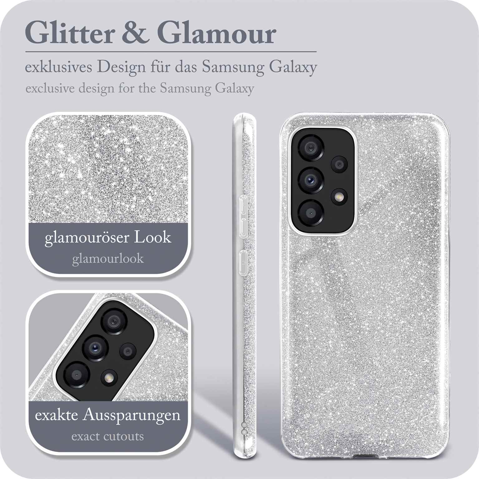 ONEFLOW Glitter Case Samsung Galaxy A53 5G mit Glitzer Look – Weiteres Produktbild 2