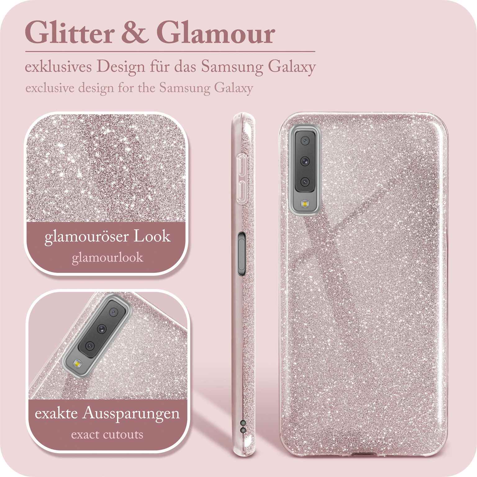 ONEFLOW Glitter Case Samsung Galaxy A7 (2018) mit Glitzer Look – Weiteres Produktbild 2