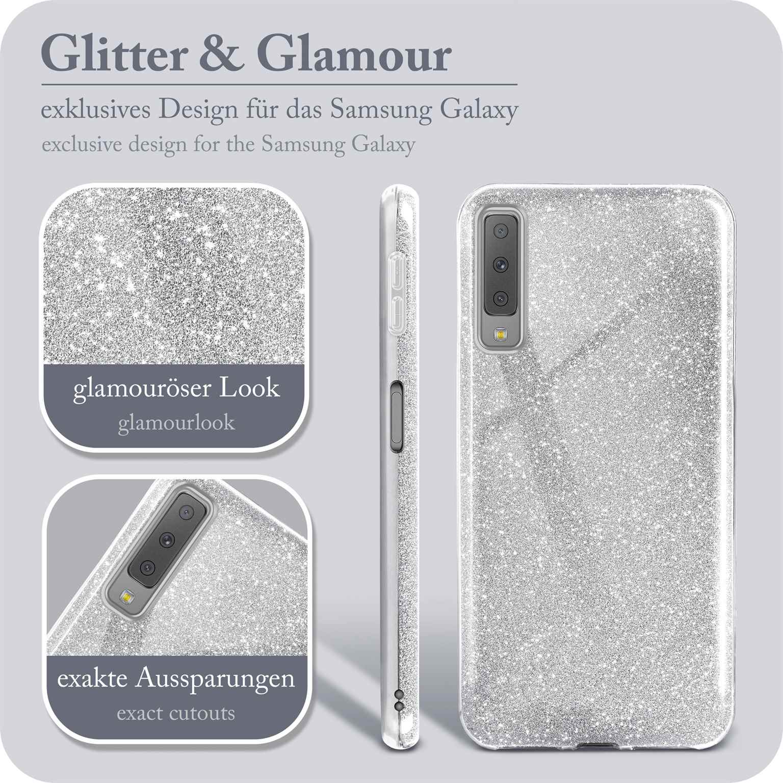 ONEFLOW Glitter Case Samsung Galaxy A7 (2018) mit Glitzer Look – Weiteres Produktbild 1