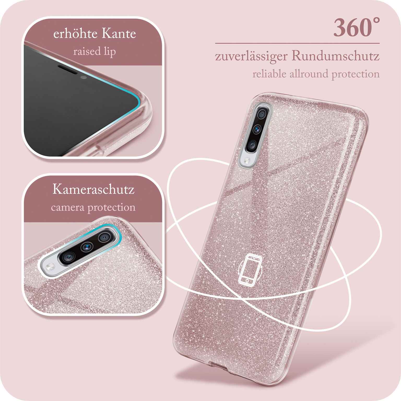 ONEFLOW Glitter Case Samsung Galaxy A70 mit Glitzer Look – Weiteres Produktbild 5