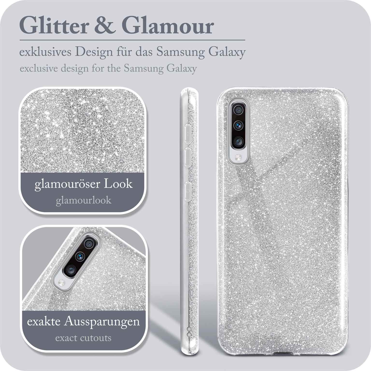 ONEFLOW Glitter Case Samsung Galaxy A70 mit Glitzer Look – Weiteres Produktbild 2