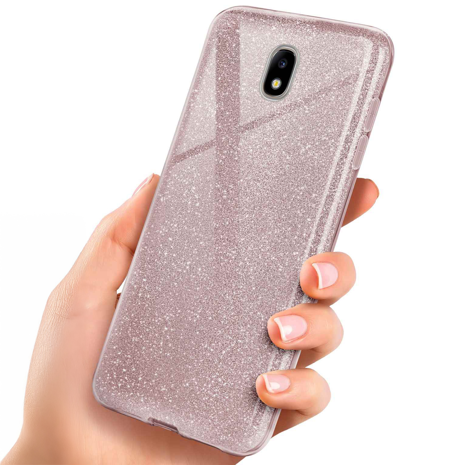 ONEFLOW Glitter Case Samsung Galaxy J5 (2017) mit Glitzer Look – undefined