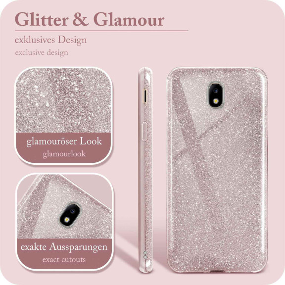 ONEFLOW Glitter Case Samsung Galaxy J5 (2017) mit Glitzer Look – Weiteres Produktbild 2