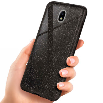 ONEFLOW ONEFLOW Glitter Case Samsung Galaxy J5 (2017) mit Glitzer Look – Glamour - Black