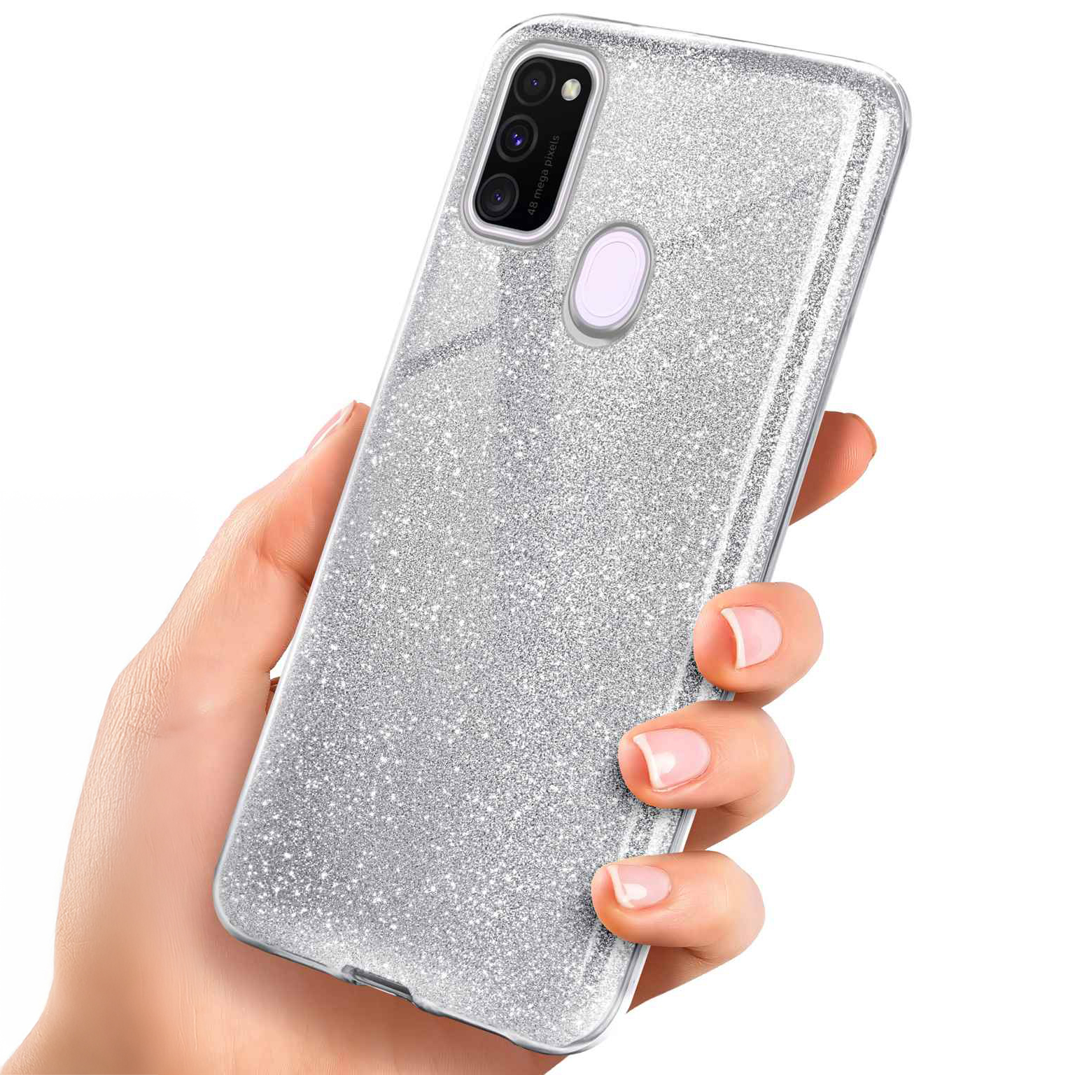 ONEFLOW Glitter Case Samsung Galaxy M30s mit Glitzer Look – undefined