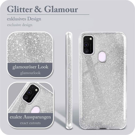 ONEFLOW Glitter Case Samsung Galaxy M30s mit Glitzer Look – Weiteres Produktbild 2 ONEFLOW Glitter Case Samsung Galaxy M30s mit Glitzer Look – Weiteres Produktbild 2
