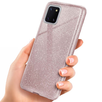 ONEFLOW Glitter Case Samsung Galaxy Note 10 Lite mit Glitzer Look – Gloss - Rosé