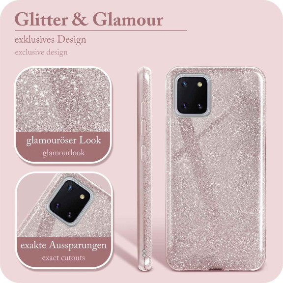 ONEFLOW Glitter Case Samsung Galaxy Note 10 Lite mit Glitzer Look – Weiteres Produktbild 2