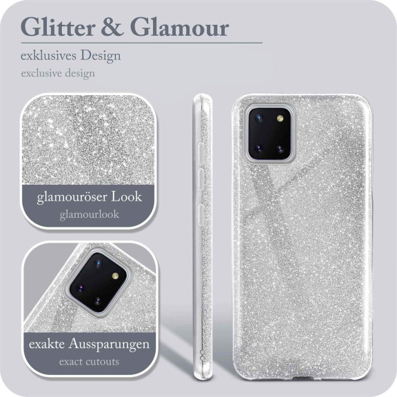 ONEFLOW Glitter Case Samsung Galaxy Note 10 Lite mit Glitzer Look – Weiteres Produktbild 2