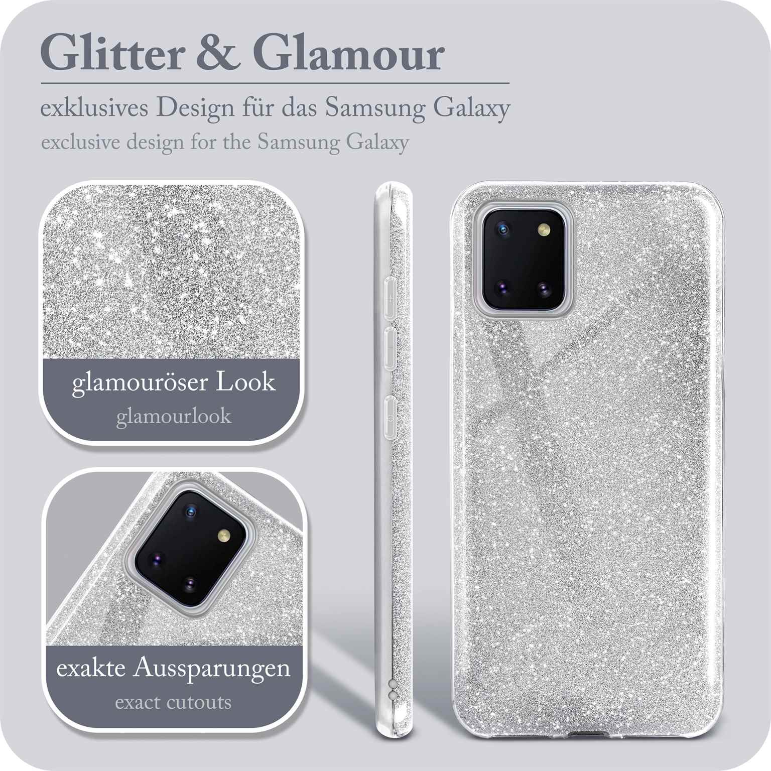 ONEFLOW Glitter Case Samsung Galaxy Note 10 Lite mit Glitzer Look – Weiteres Produktbild 2