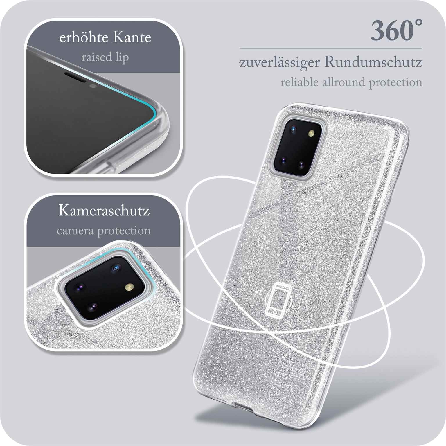 ONEFLOW Glitter Case Samsung Galaxy Note 10 Lite mit Glitzer Look – Weiteres Produktbild 5