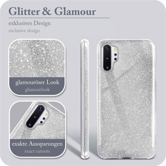 ONEFLOW Glitter Case Samsung Galaxy Note 10 Plus mit Glitzer Look – Weiteres Produktbild 2