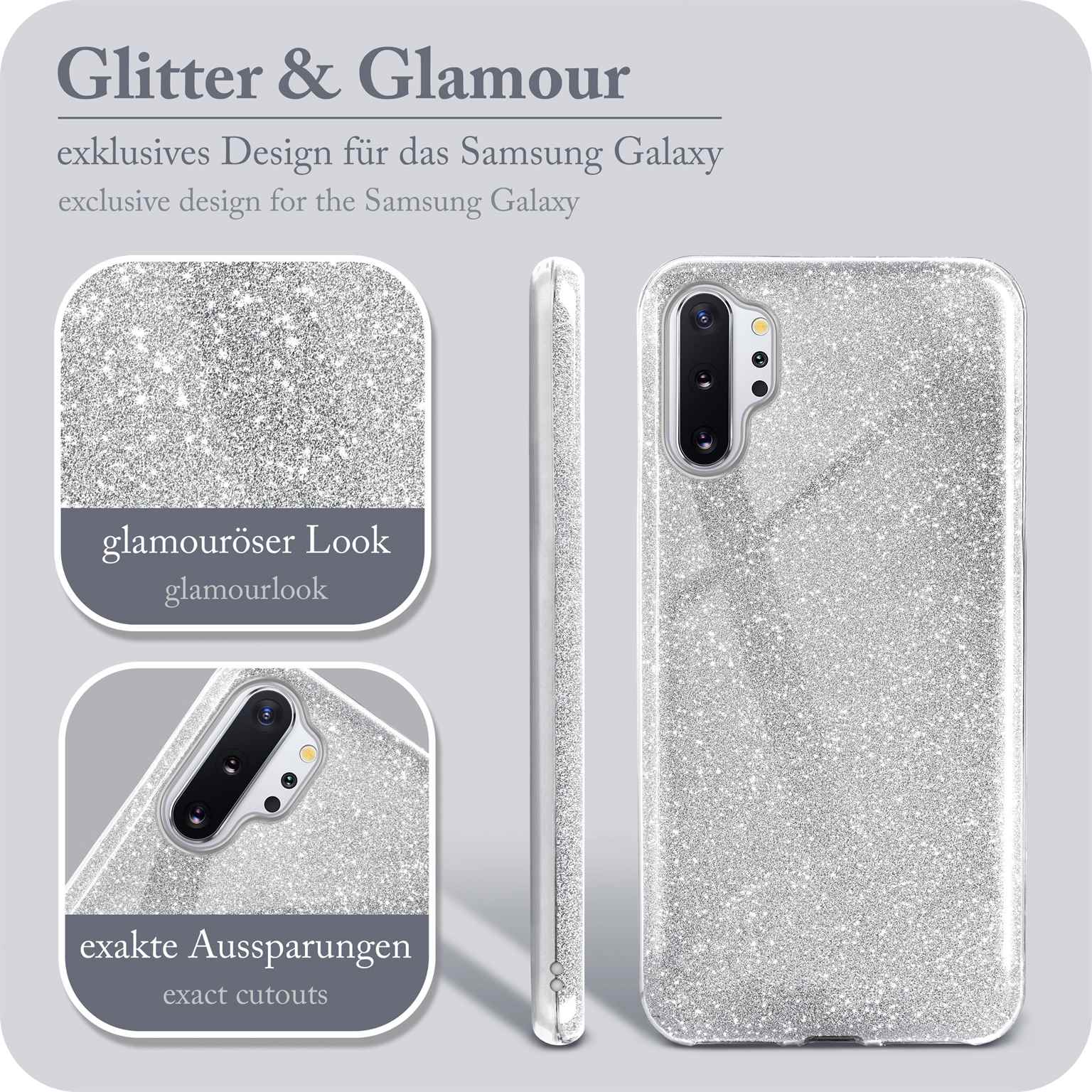 ONEFLOW Glitter Case Samsung Galaxy Note 10 Plus mit Glitzer Look – Weiteres Produktbild 2