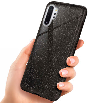 ONEFLOW ONEFLOW Glitter Case Samsung Galaxy Note 10 Plus 5G mit Glitzer Look – Glamour - Black