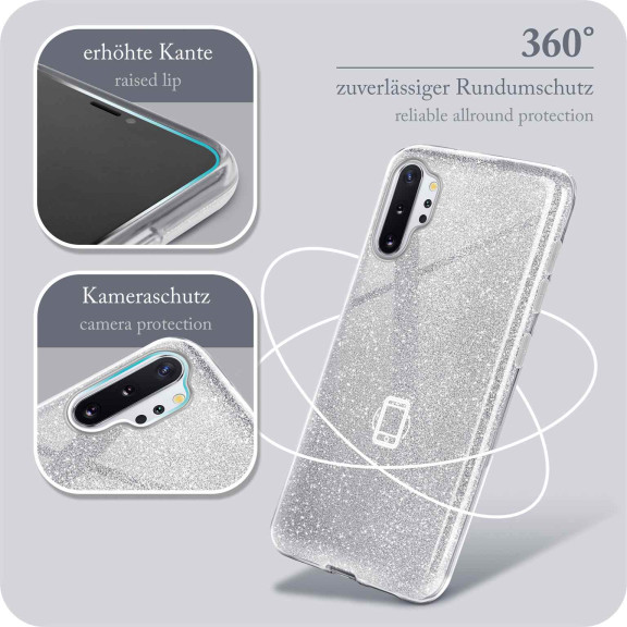 ONEFLOW Glitter Case Samsung Galaxy Note 10 Plus 5G mit Glitzer Look – Weiteres Produktbild 5