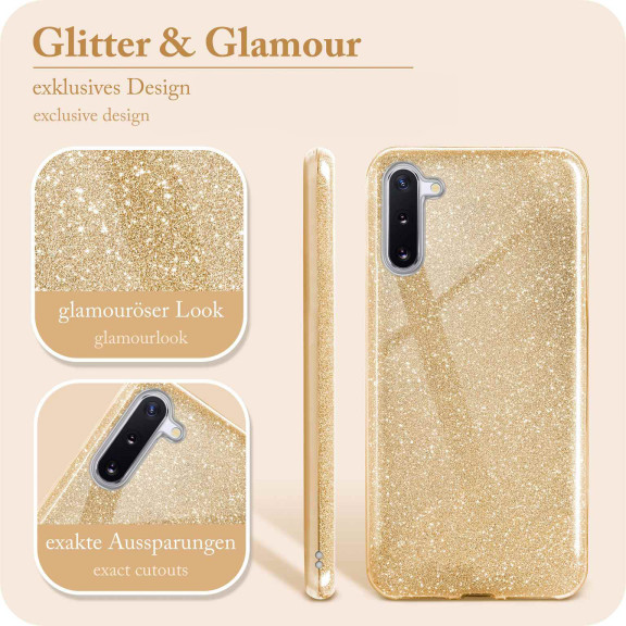ONEFLOW Glitter Case Samsung Galaxy Note 10 mit Glitzer Look – Weiteres Produktbild 2
