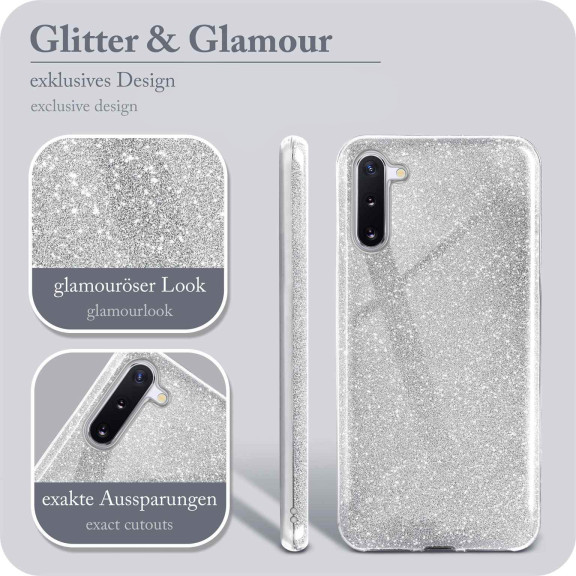 ONEFLOW Glitter Case Samsung Galaxy Note 10 mit Glitzer Look – Weiteres Produktbild 2