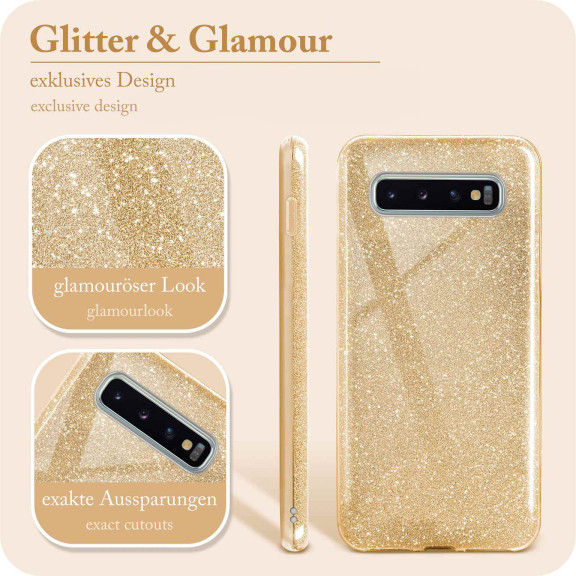 ONEFLOW Glitter Case Samsung Galaxy S10 Plus mit Glitzer Look – Weiteres Produktbild 2