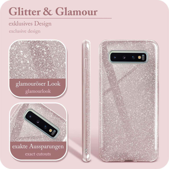ONEFLOW Glitter Case Samsung Galaxy S10 mit Glitzer Look – Weiteres Produktbild 2