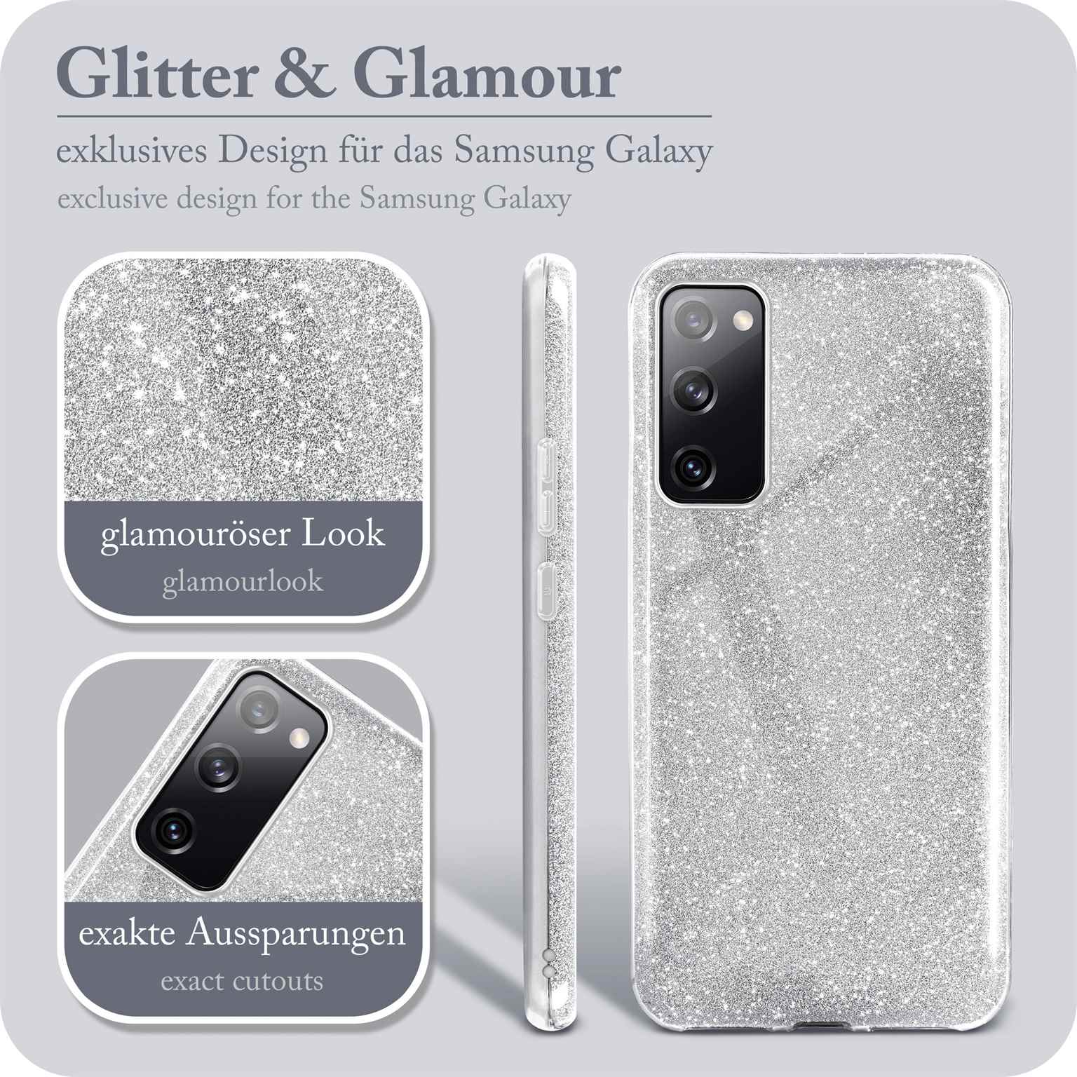 ONEFLOW Glitter Case Samsung Galaxy S20 FE mit Glitzer Look – Weiteres Produktbild 2