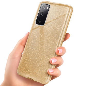 ONEFLOW ONEFLOW Glitter Case Samsung Galaxy S20 FE 5G mit Glitzer Look – Shine - Gold