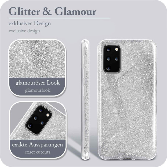 ONEFLOW Glitter Case Samsung Galaxy S20 Plus mit Glitzer Look – Weiteres Produktbild 2