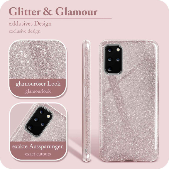 ONEFLOW Glitter Case Samsung Galaxy S20 Plus 5G mit Glitzer Look – Weiteres Produktbild 2