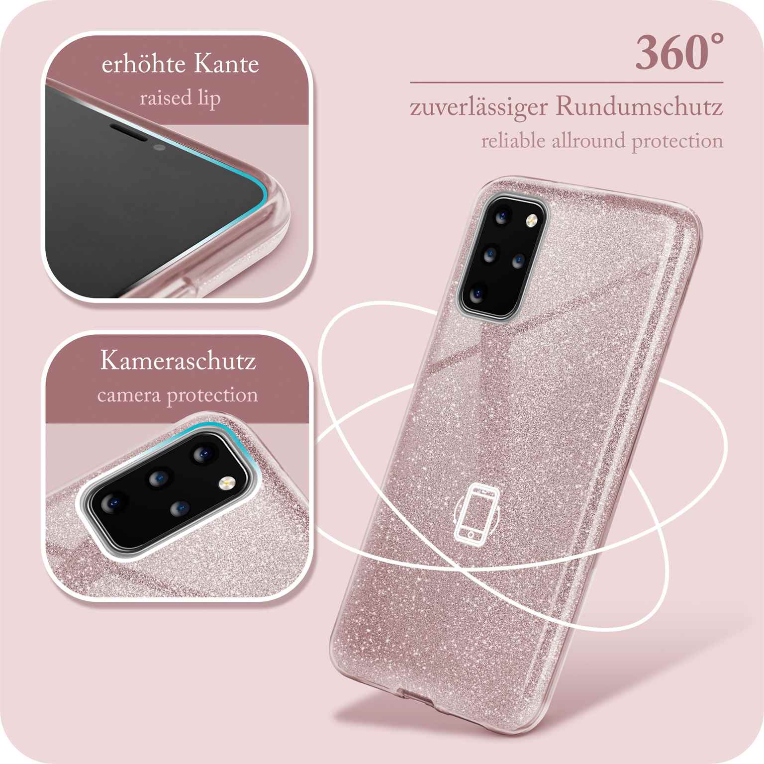 ONEFLOW Glitter Case Samsung Galaxy S20 Plus 5G mit Glitzer Look – Weiteres Produktbild 5
